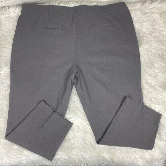Yarn & Sea Women’s Gray Contemporary Stretch Straight Leg Preppy Pants 3X/W48 - Picture 5 of 10